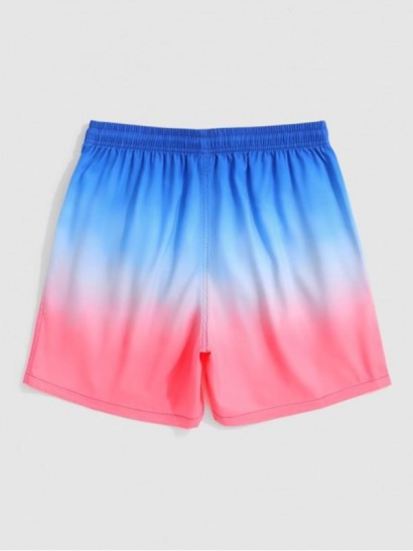Ombre Print Vacation Shorts Ombre Print Vacation Shorts