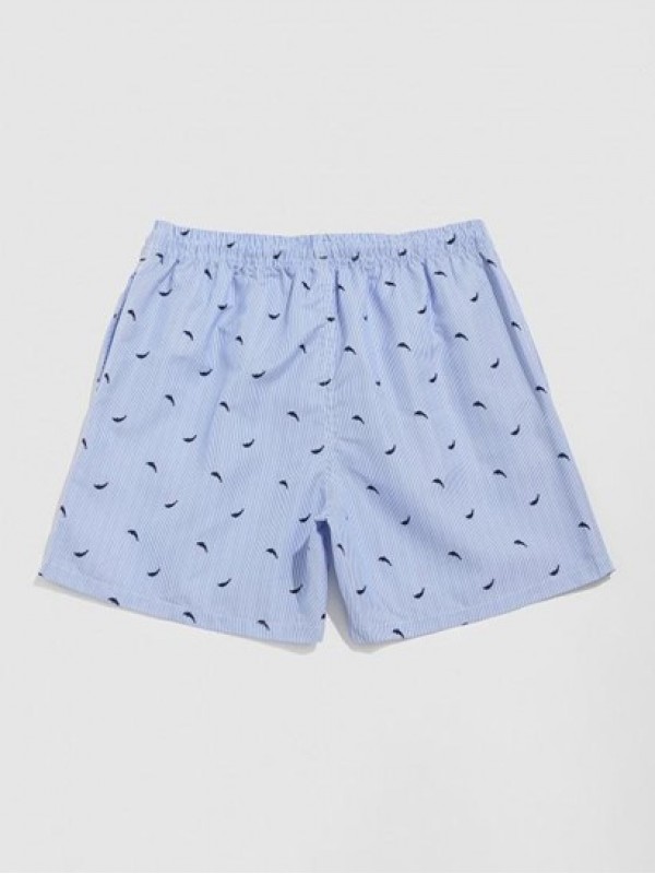 Marine Organism Printed Drawstring Beach Shorts Marine Organism Printed Drawstring Beach Shorts