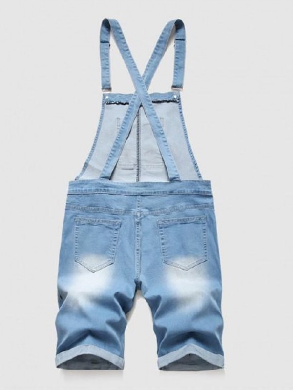 Pockets Casual Denim Jumpsuit Pockets Casual Denim Jumpsuit