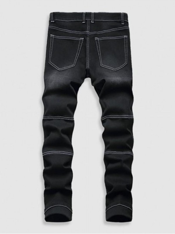 Stitching Ripped Jeans Stitching Ripped Jeans