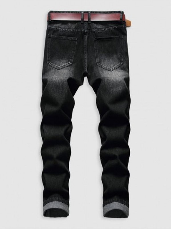 Skinny Distressed Zipper Fly Jeans Skinny Distressed Zipper Fly Jeans