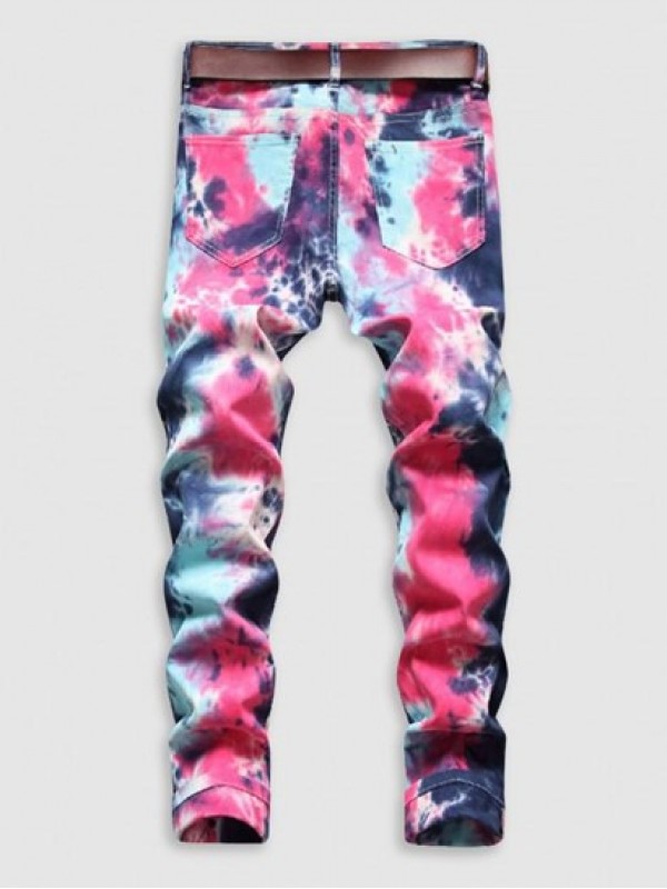 Tie Dye Straight Jeans Tie Dye Straight Jeans