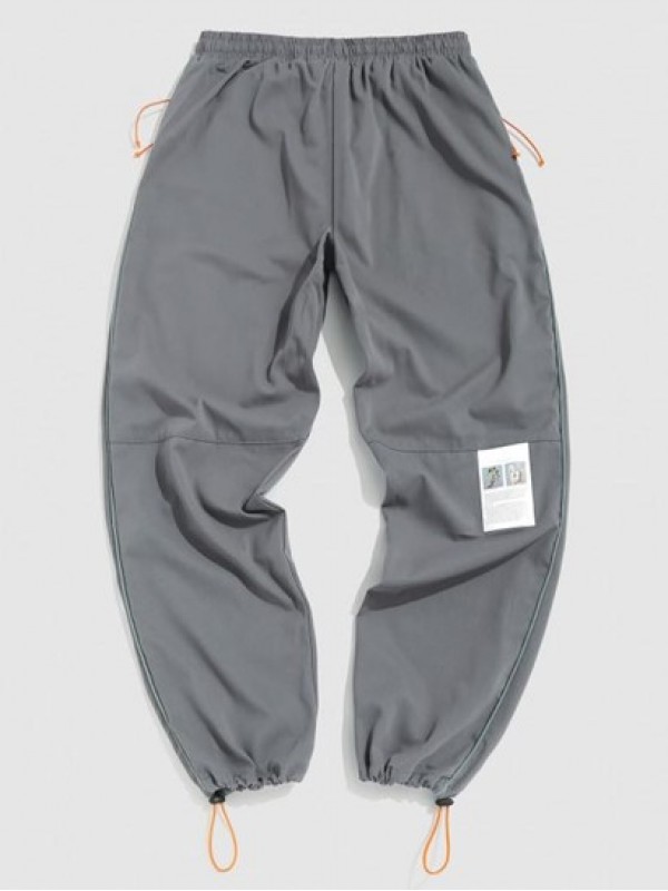 Sculpture Patched Stripe Casual Pants Sculpture Patched Stripe Casual Pants