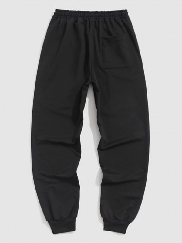 Mark Your Naughty Smile Slogan Jogger Graphic Sweatpants Mark Your Naughty Smile Slogan Jogger Graphic Sweatpants