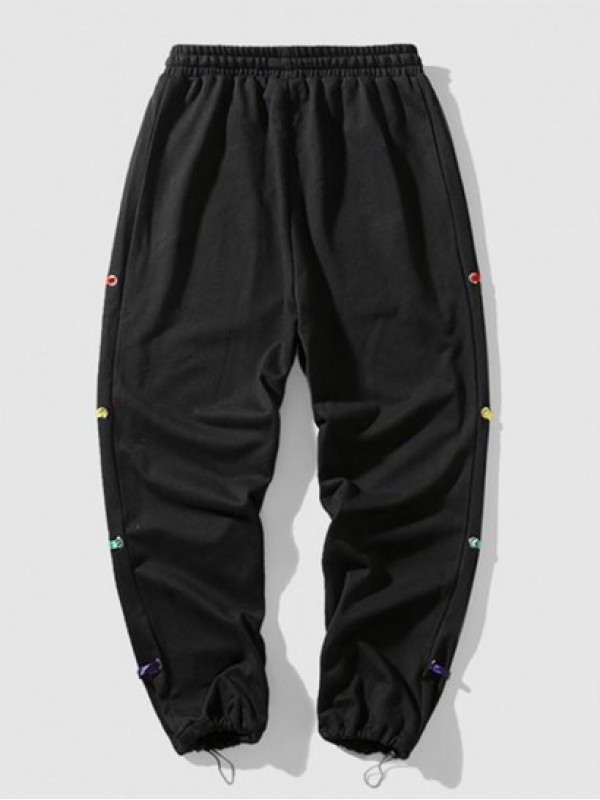 Streetwear Ribbon Toggle Strawstring Jogger Sweatpants Streetwear Ribbon Toggle Strawstring Jogger Sweatpants