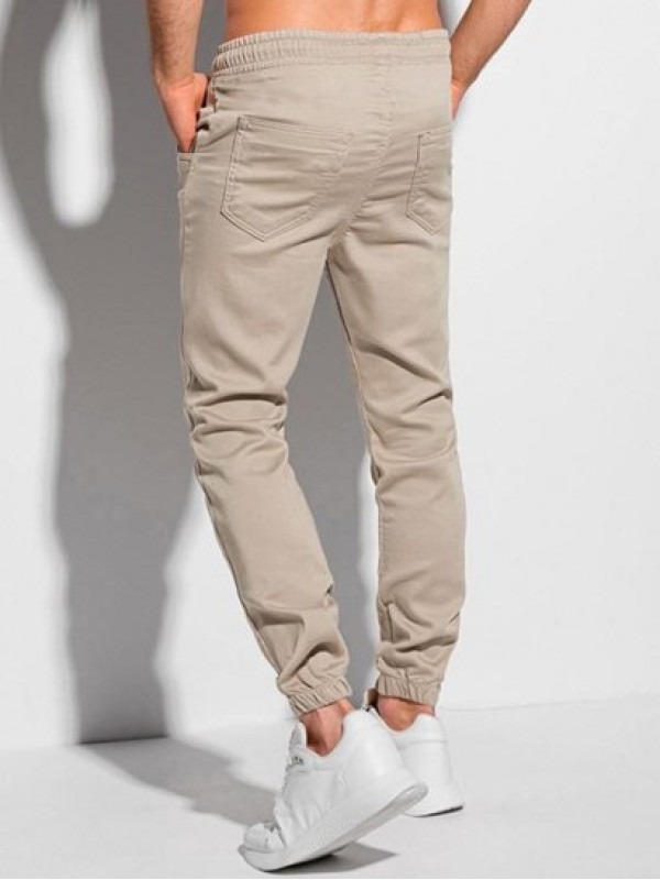 Solid Color Drawstring Multi-pocket Cargo Jogger Pants Solid Color Drawstring Multi-pocket Cargo Jogger Pants