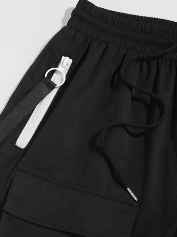 Smile Graphic Zip Cargo Shorts Smile Graphic Zip Cargo Shorts