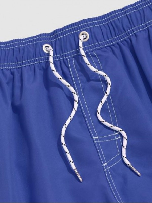 Multi Pockets Stitching Patched Drawstring Cargo Shorts Multi Pockets Stitching Patched Drawstring Cargo Shorts