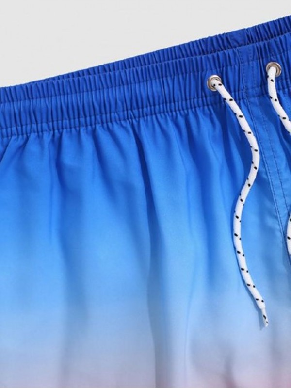 Ombre Print Vacation Shorts Ombre Print Vacation Shorts