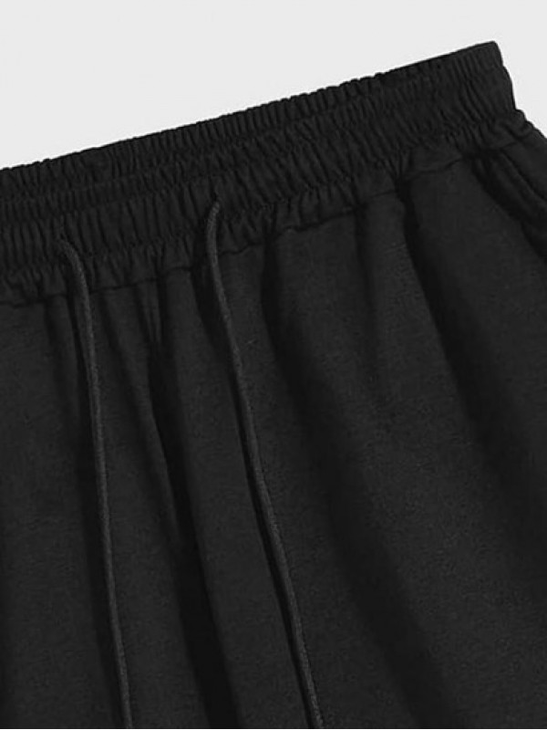 Japanese Characters Rose Print Graphic Shorts Japanese Characters Rose Print Graphic Shorts