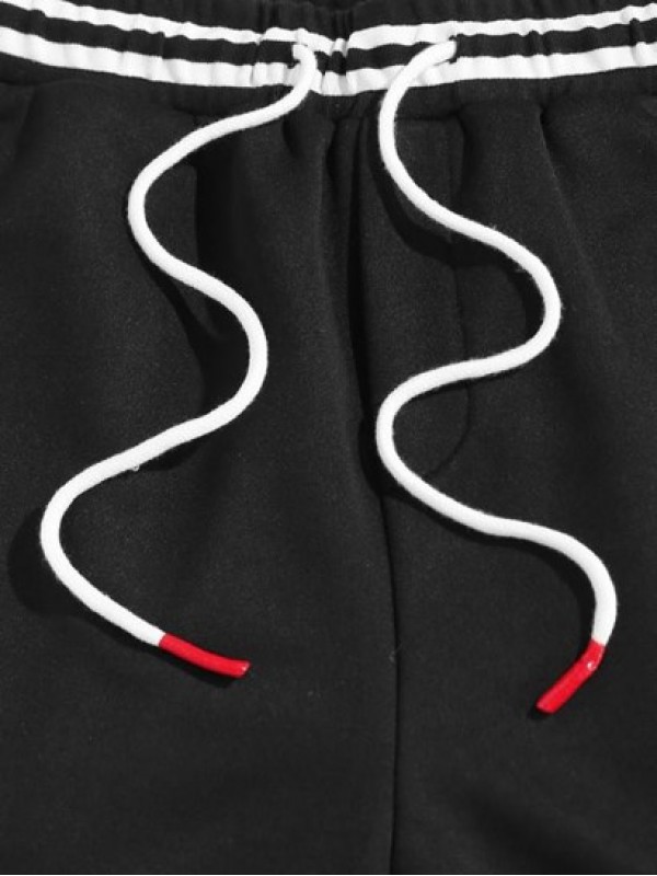 Streetwear Pure Color Drawstring Sweat Shorts Streetwear Pure Color Drawstring Sweat Shorts