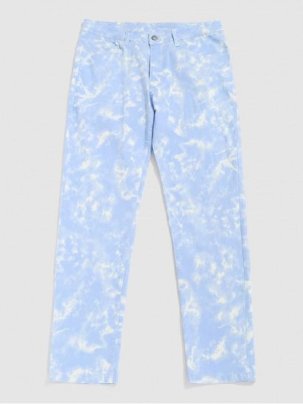 Cloud Wash Casual Jeans
