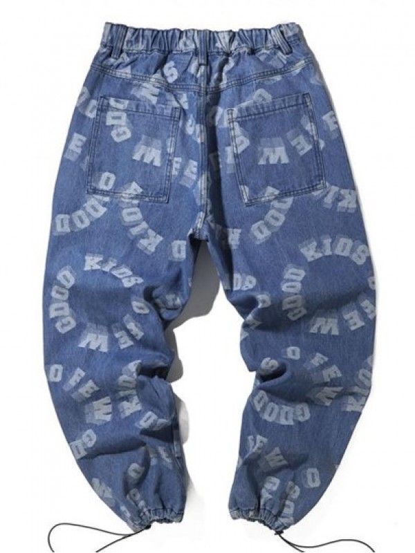 Letters Print Joggers Jeans Letters Print Joggers Jeans