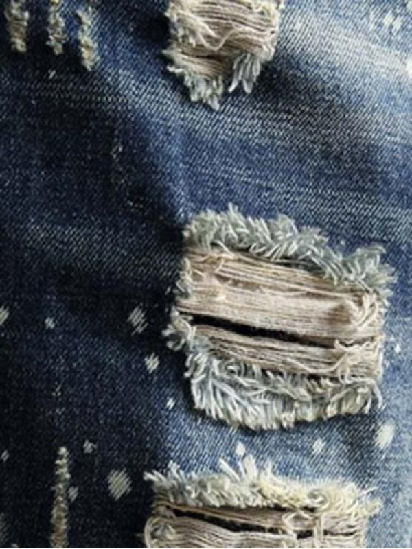 Splash Print Frayed Ripped Denim Shorts Splash Print Frayed Ripped Denim Shorts