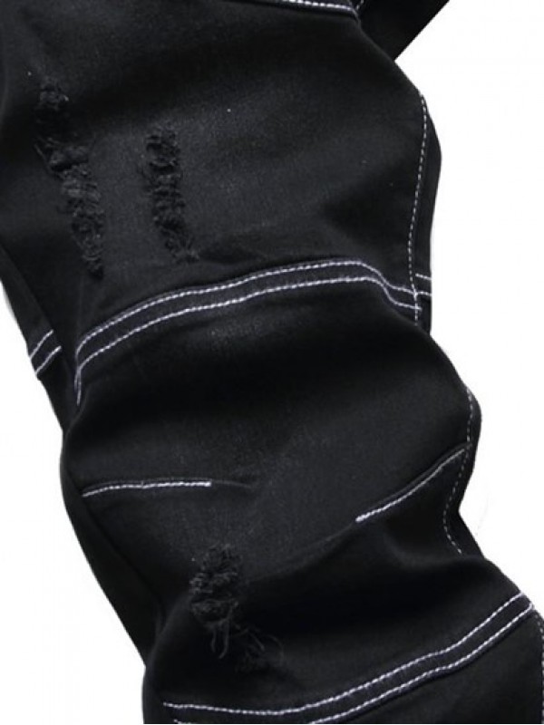 Stitching Ripped Jeans Stitching Ripped Jeans