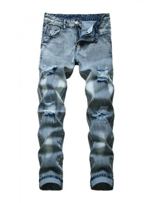 Ripped Zip Fly Jeans Ripped Zip Fly Jeans