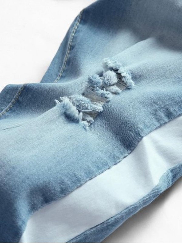 Patchwork Zipper Pockets Casual Jeans Patchwork Zipper Pockets Casual Jeans
