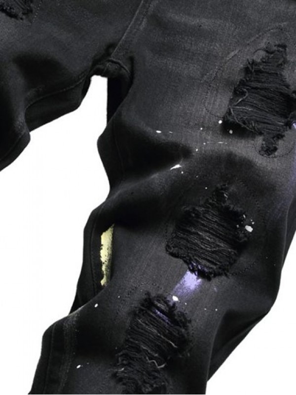 Splatter Ripped Drippy Jeans Splatter Ripped Drippy Jeans