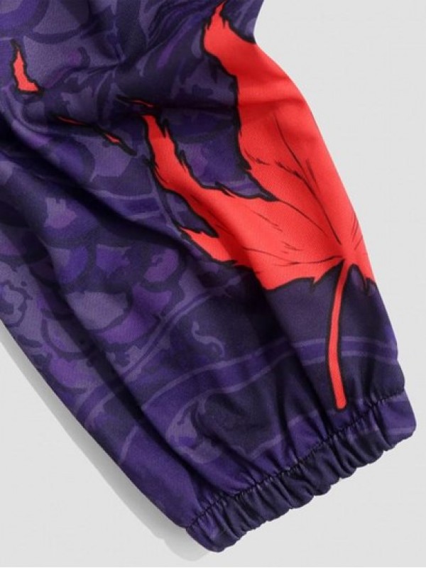 Maple Leaf Chinoiserie Print Pants Maple Leaf Chinoiserie Print Pants