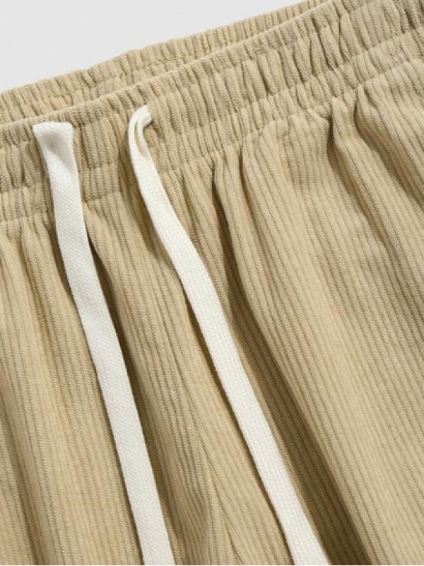 Solid Color Beam Feet Corduroy Pants Solid Color Beam Feet Corduroy Pants