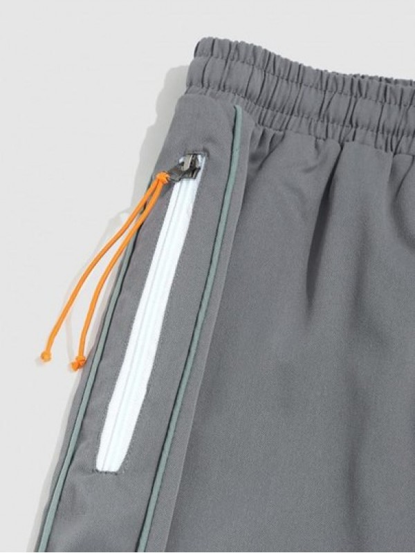 Sculpture Patched Stripe Casual Pants Sculpture Patched Stripe Casual Pants