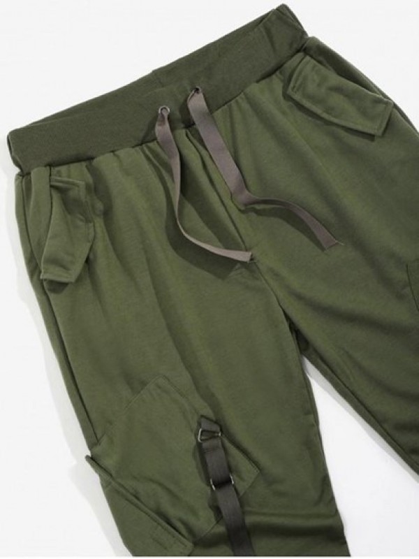Ribbon Pockets Long Elastic Sport Cargo Techwear Pants Ribbon Pockets Long Elastic Sport Cargo Techwear Pants