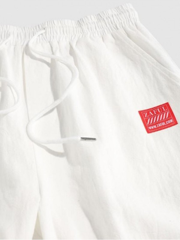 Solid Color Label Design Sweatpants Solid Color Label Design Sweatpants