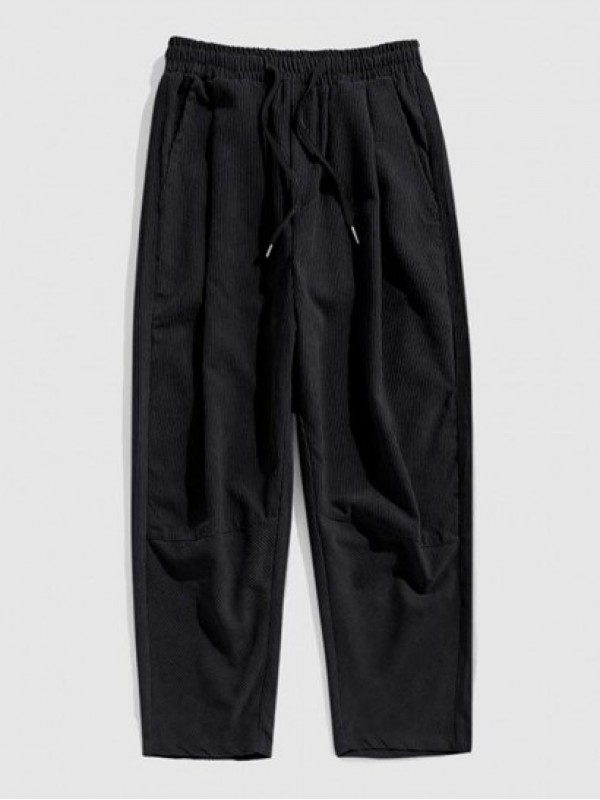 Solid Color Corduroy Ninth Pants Solid Color Corduroy Ninth Pants