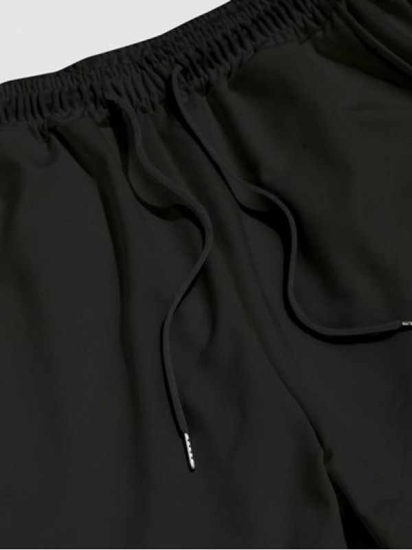 Japanese Rose Flower Print Jogger Sweatpants