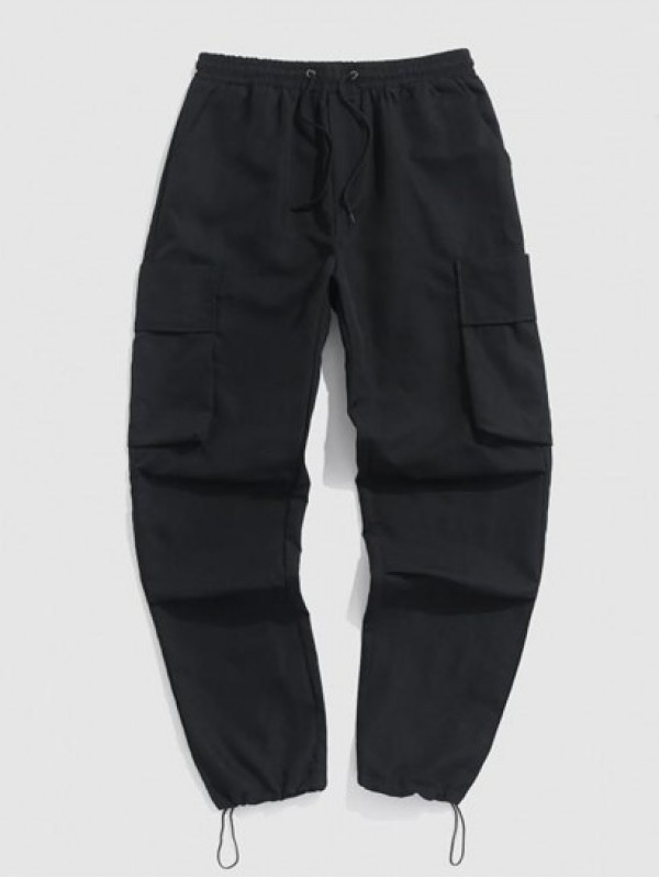 Toggle Drawstring Ruched Cargo Pants Toggle Drawstring Ruched Cargo Pants