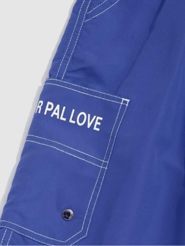 Multi Pockets Stitching Patched Drawstring Cargo Shorts Multi Pockets Stitching Patched Drawstring Cargo Shorts