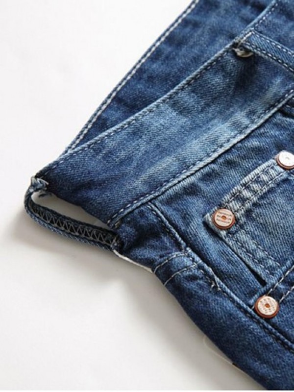 Patchworks Ripped Decoration Denim Shorts Patchworks Ripped Decoration Denim Shorts