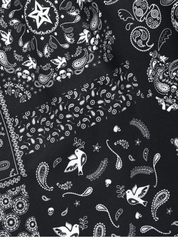 Japanese And Paisley Pattern Drawstring Beach Shorts Japanese And Paisley Pattern Drawstring Beach Shorts