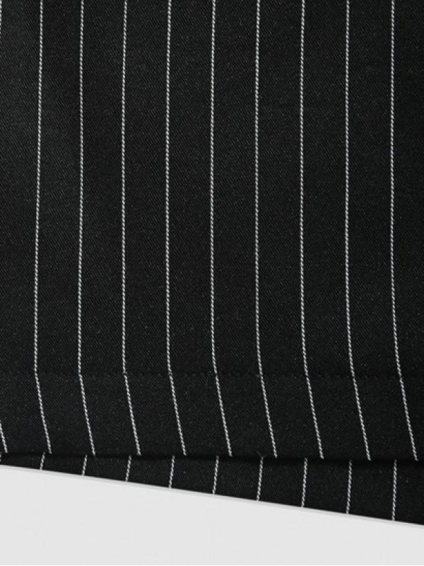 Striped Pattern Drawstring Casual Shorts Striped Pattern Drawstring Casual Shorts