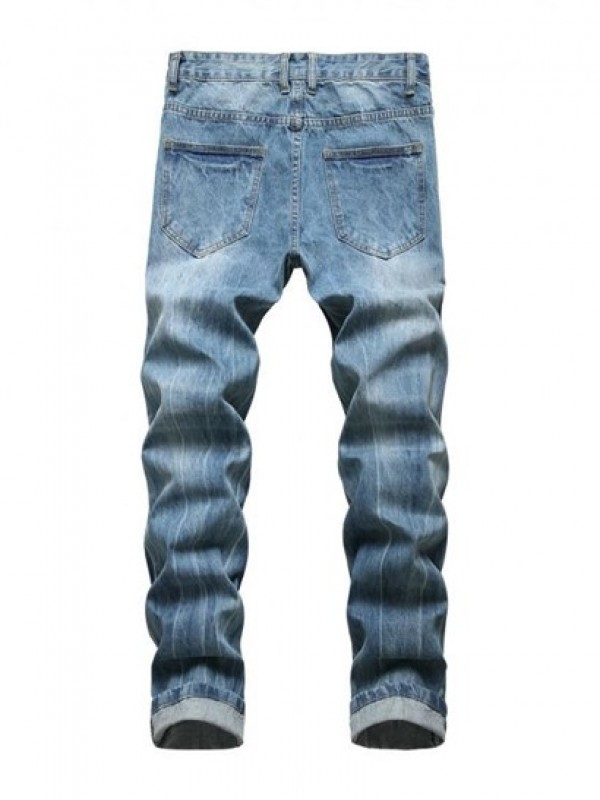 Zip Fly Distressed Jeans Zip Fly Distressed Jeans