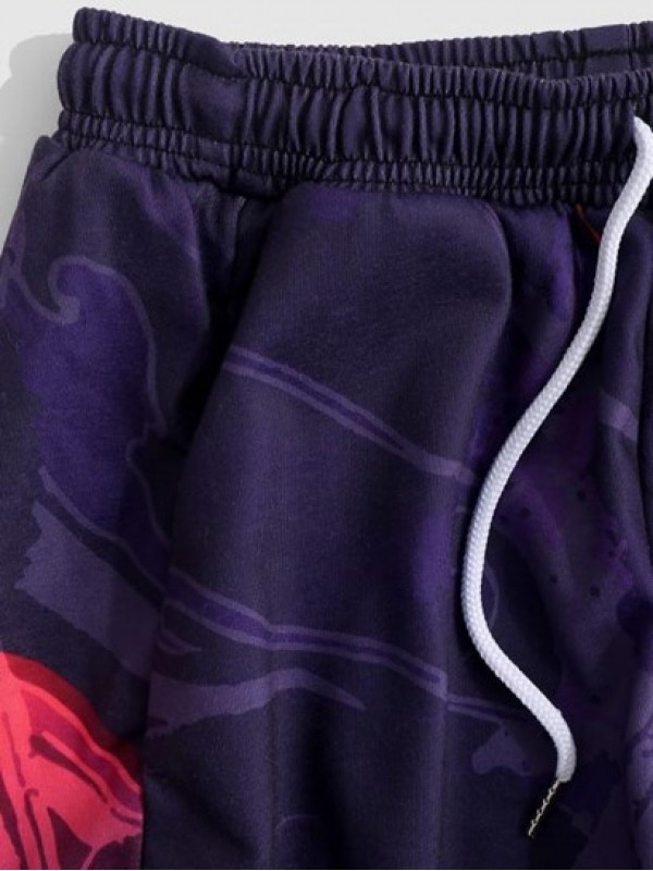 Maple Leaf Chinoiserie Print Pants Maple Leaf Chinoiserie Print Pants