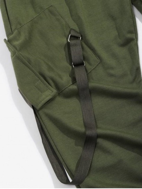 Ribbon Pockets Long Elastic Sport Cargo Techwear Pants Ribbon Pockets Long Elastic Sport Cargo Techwear Pants