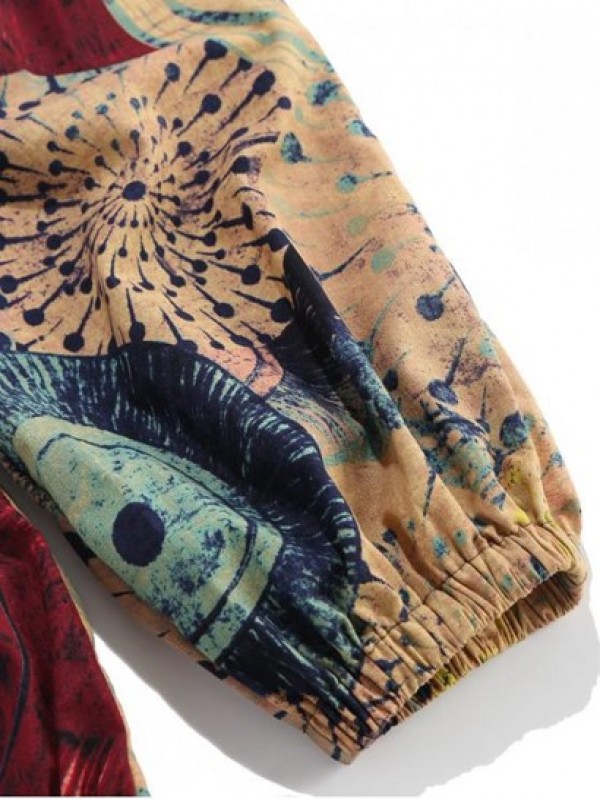 Novelty Painting Printed Casual Pants Novelty Painting Printed Casual Pants