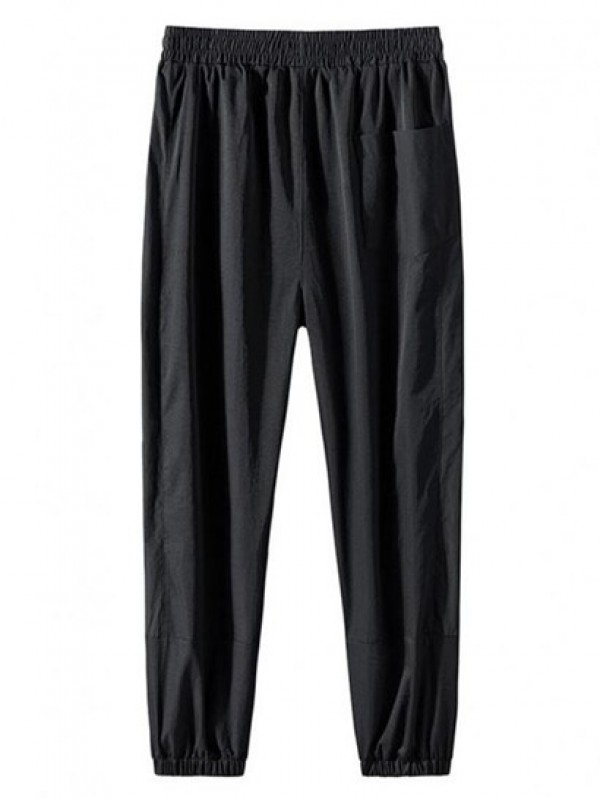 Reflective Trims Letter Patched Pants Reflective Trims Letter Patched Pants