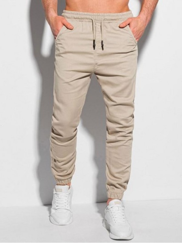 Solid Color Drawstring Multi-pocket Cargo Jogger Pants Solid Color Drawstring Multi-pocket Cargo Jogger Pants